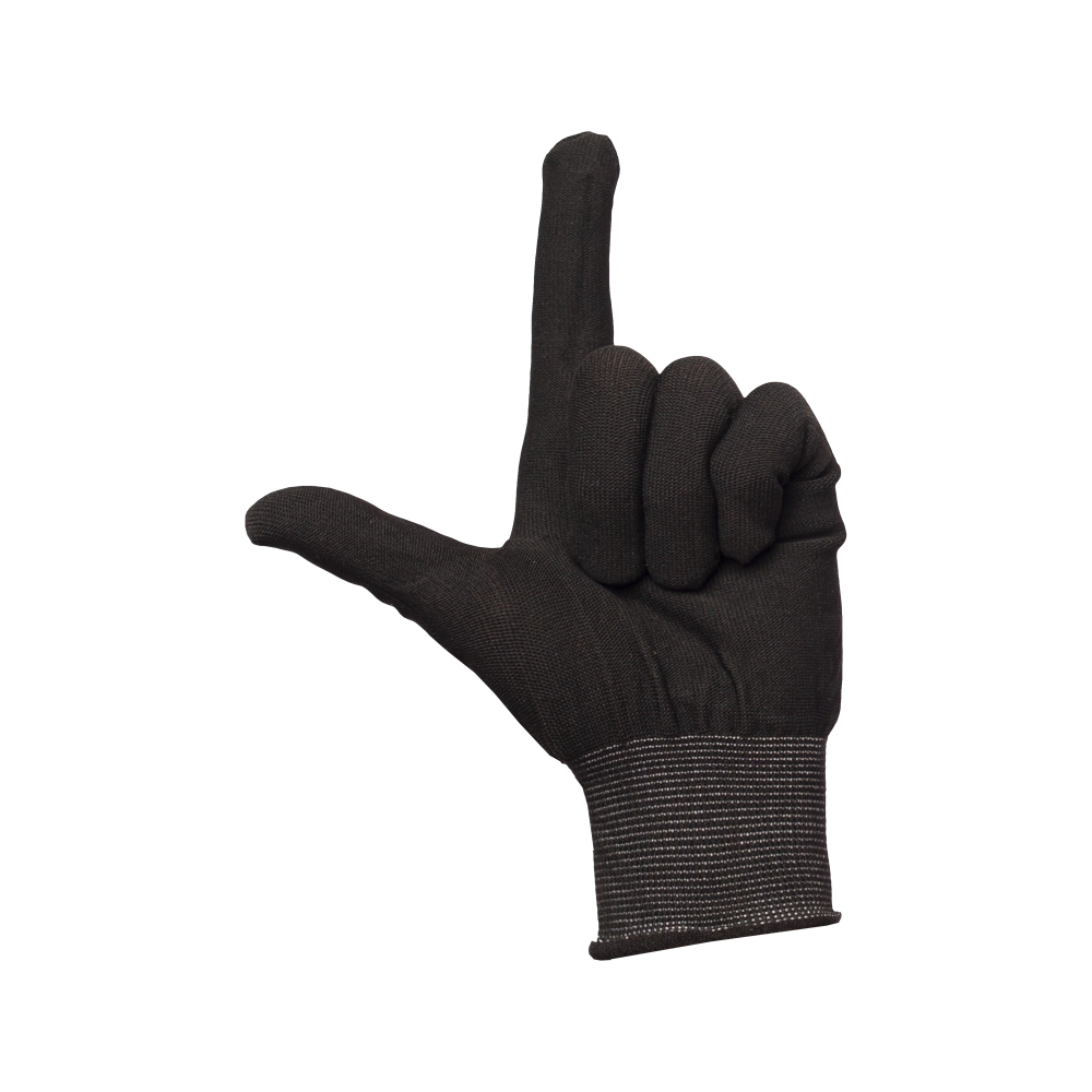 10007198-8 Перчатки нейлоновые без ПВХ, арт.1402 черные — изображение 9