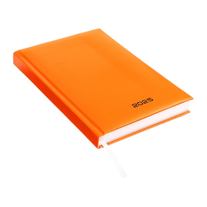 10115681-2 Ежедневник датированный 2024 года, А5, 176 листов, Attomex.Even, обложка бумвинил, ляссе, блок 70 г/м2, оранжевый — изображение 3