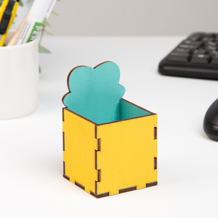 10183843-2 Карандашница "Пора сделать перерыв!" енот, 6х6х10 см — изображение 3