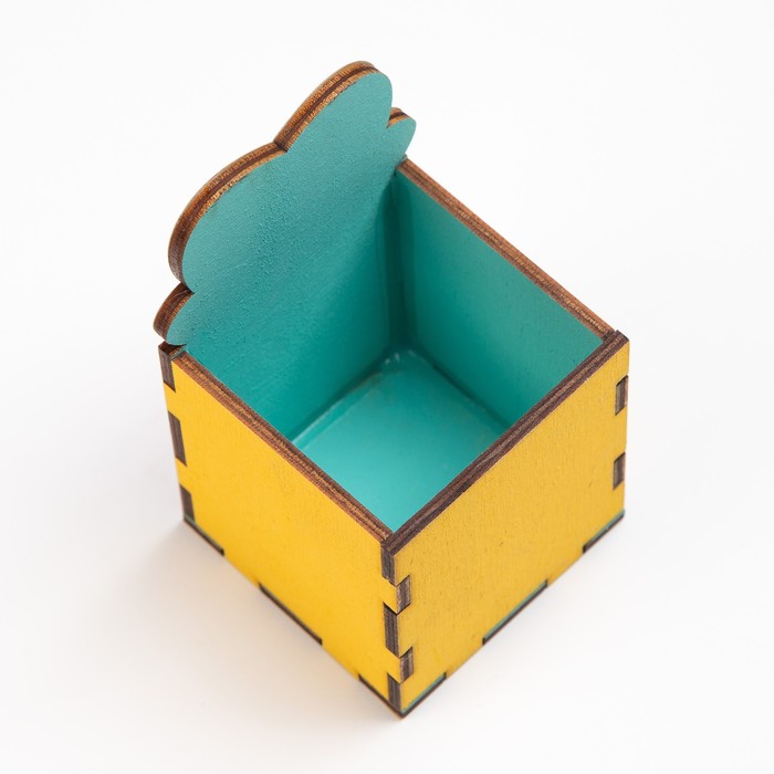 10183843-3 Карандашница "Пора сделать перерыв!" енот, 6х6х10 см — изображение 4