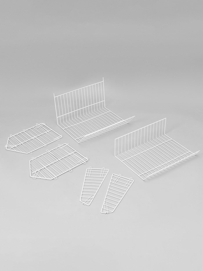 10199228-7 Накопитель разборный на колесах, 4 корзины, 50×43×147, цвет белый — изображение 8