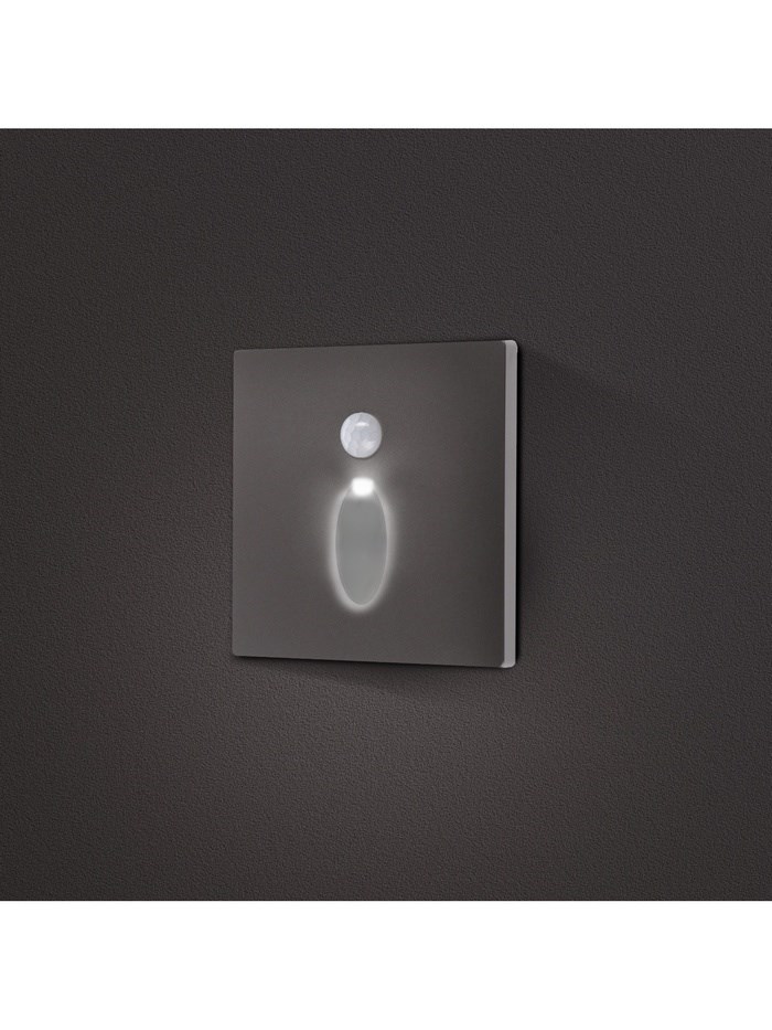 10534184-4 Встраиваемый светильник для лестницы, NL-39, датчик движ, 1.5 Вт, 60 Лм, 6500К, серебристый — изображение 5