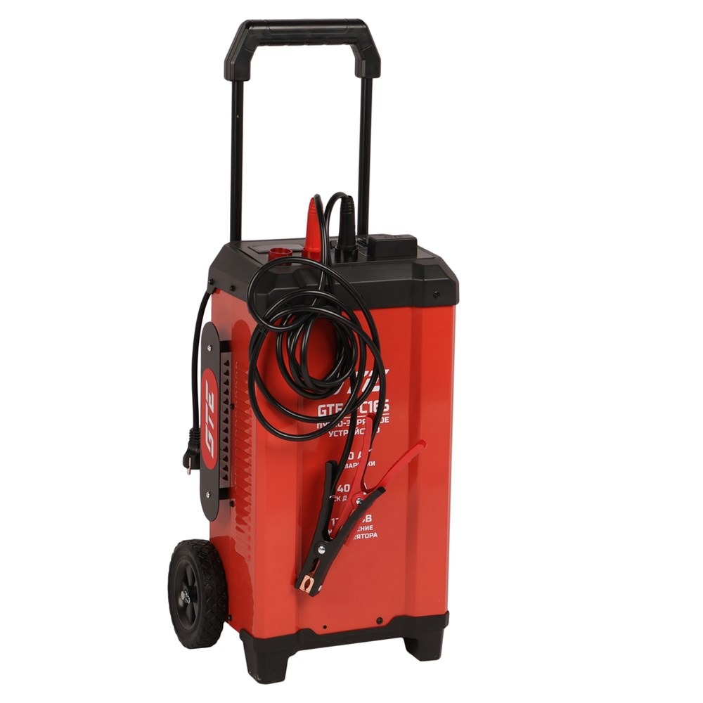 GTE-PC165 - Устройство пуско-зарядное 12-24V/20-700Ач/400А передвижное GTE - Емкость: 20000-700000 мАчВход: 230 В, 50-60 ГцВыход: 12В/40А, 24В/40АМощность: 1.3-8 кВтПусковой ток: 400 АГабариты и вес товара с упаковкой: 305х310х595 мм, 19 кг