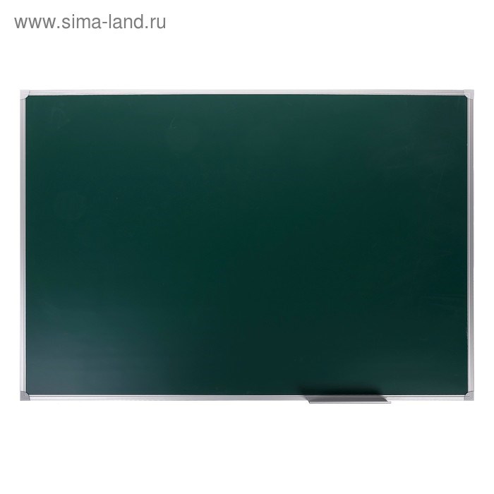 16871327_big Доска магнитно-меловая, 45х60 см, ЗЕЛЁНАЯ, Calligrata СТАНДАРТ, в алюминиевой рамке, с полочкой — изображение 2