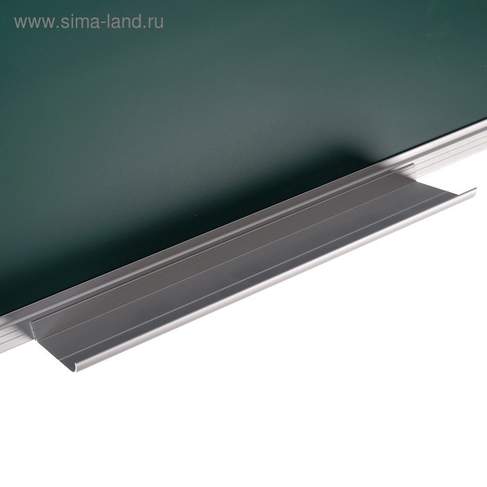 16871328_big Доска магнитно-меловая, 45х60 см, ЗЕЛЁНАЯ, Calligrata СТАНДАРТ, в алюминиевой рамке, с полочкой — изображение 3