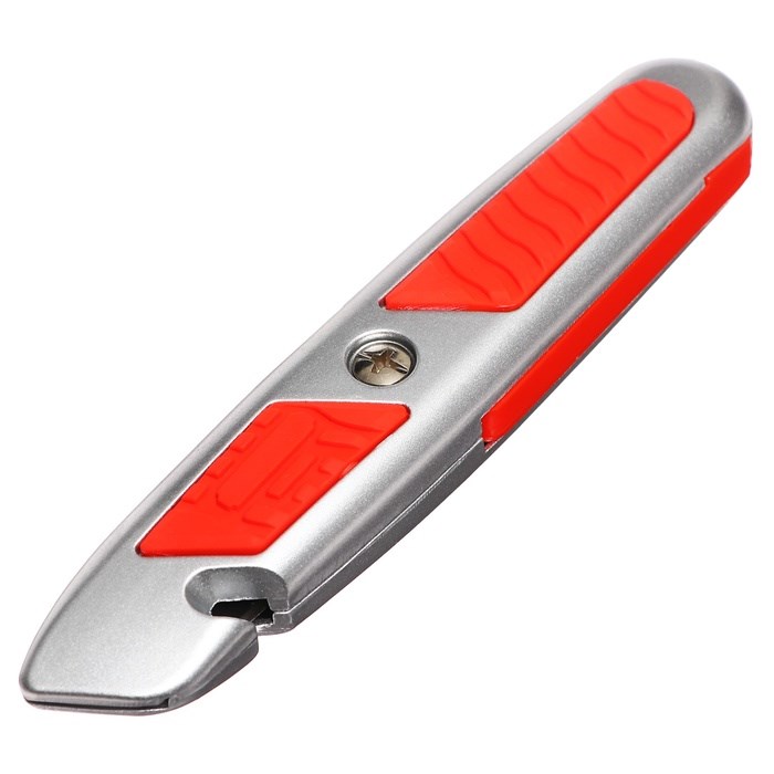 16926034_big Нож универсальный трапециевидный 18мм, фиксатор, 3 штуки запасных лезвий, Zinc-alloy, TOP — изображение 6