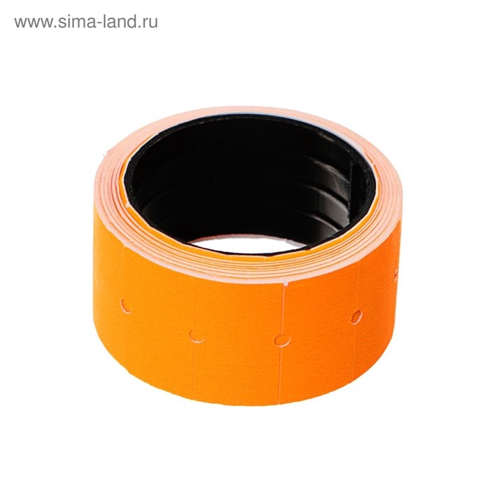 17040344_big Набор из 10 роликов, в 1 ролике 200 штук, ценники на ленте для этикет-пистолета, 12 х 21 мм, оранжевые — изображение 2