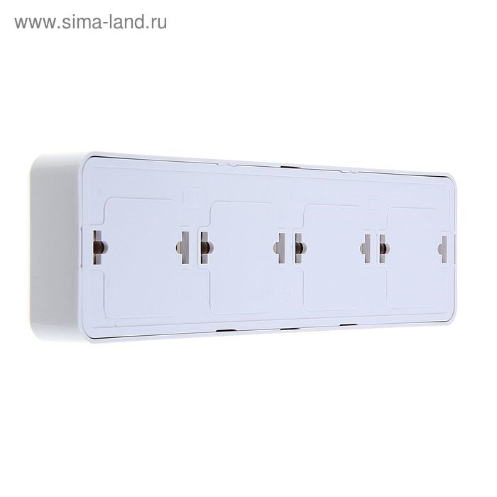 17094061_big Розетка "Кунцево" Оптима, четырехместная, 16 А, 250 В, без з/к, наружная, белая — изображение 6