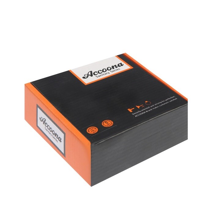 17124912_big Смеситель для раковины Accoona A9623, однорычажный, с гайкой, хром — изображение 4