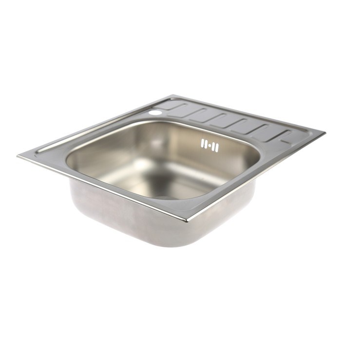 17145432_big Мойка кухонная "Владикс", врезная, с сифоном, 58х48 см, левая, нержавеющая сталь 0.6 мм — изображение 2