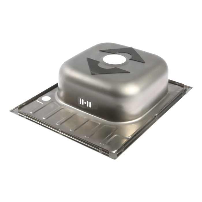 17145433_big Мойка кухонная "Владикс", врезная, с сифоном, 58х48 см, левая, нержавеющая сталь 0.6 мм — изображение 3