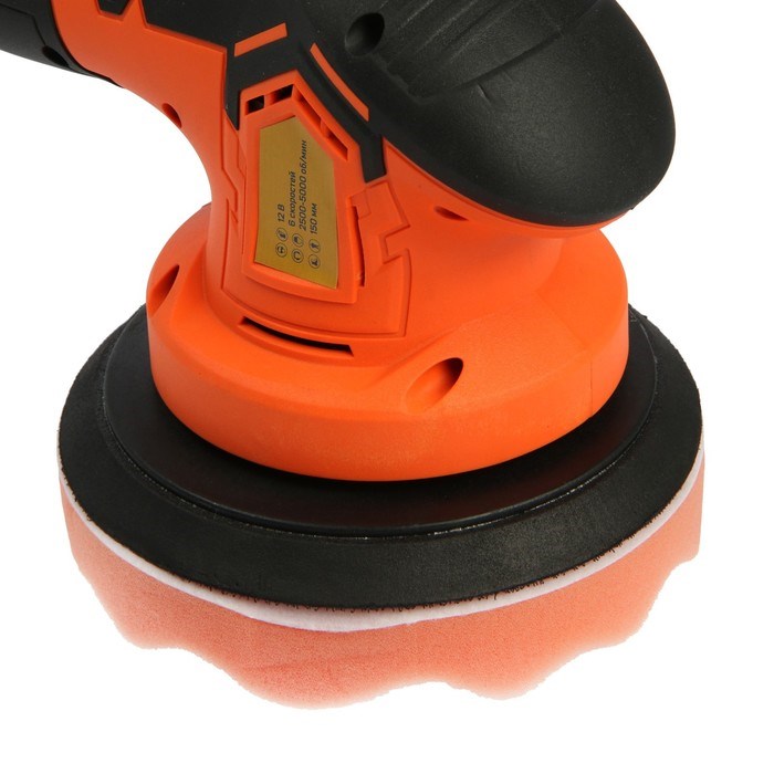 17158088_big Аккумуляторная полировальная машина ТУНДРА, 1500 Вт, 12 В, 2500-5000 об/мин, 150 мм — изображение 15