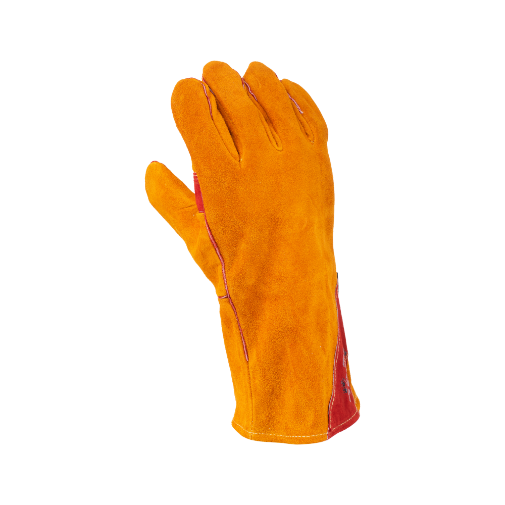 331002-3 Краги спилковые сварщика пятипалые Siberia T12-11-RU Kevlar, арт. 1002 — изображение 4