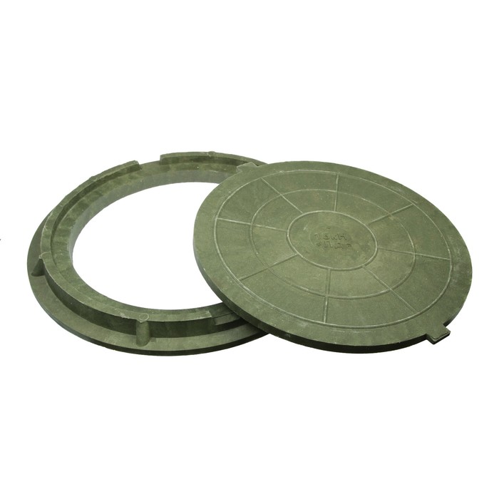 4294658-2 Люк полимерный, легкий, 15 кН, нагрузка до 1.5 т, зеленый — изображение 3