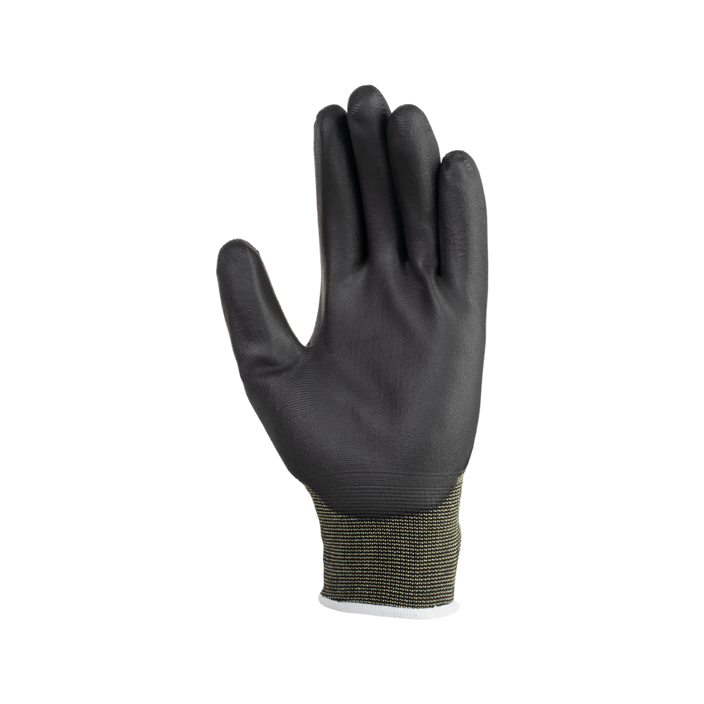501218672-1 Перчатки нейлоновые с полиуретаном Manipula МикроПол MG-161 (TPU-12), арт.1407 черные — изображение 2