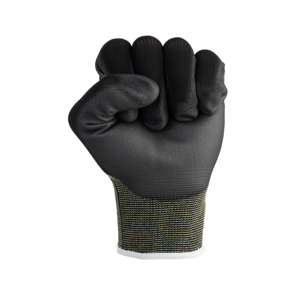501218672-5 Перчатки нейлоновые с полиуретаном Manipula МикроПол MG-161 (TPU-12), арт.1407 черные — изображение 6