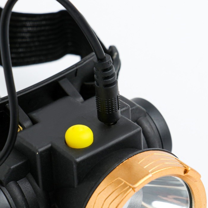 5141113-3 Фонарь налобный аккумуляторный "Мастер К.", 3 Вт, 800 mAh, 3.7 В, 100 лм, 1 режим, USB — изображение 4