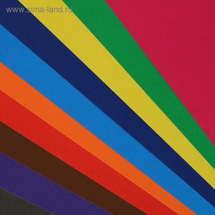 5274950-2 Бумага цветная А4, 10 листов, 10 цветов "Луч", офсет 70 г/м2 — изображение 3