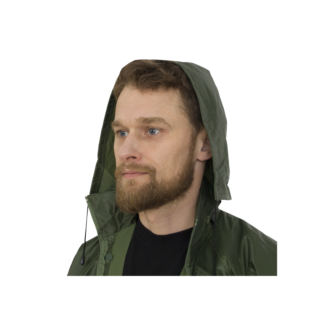 62005308-6 Костюм нейлон с ПВХ влагостойкий на молнии, зеленый — изображение 7