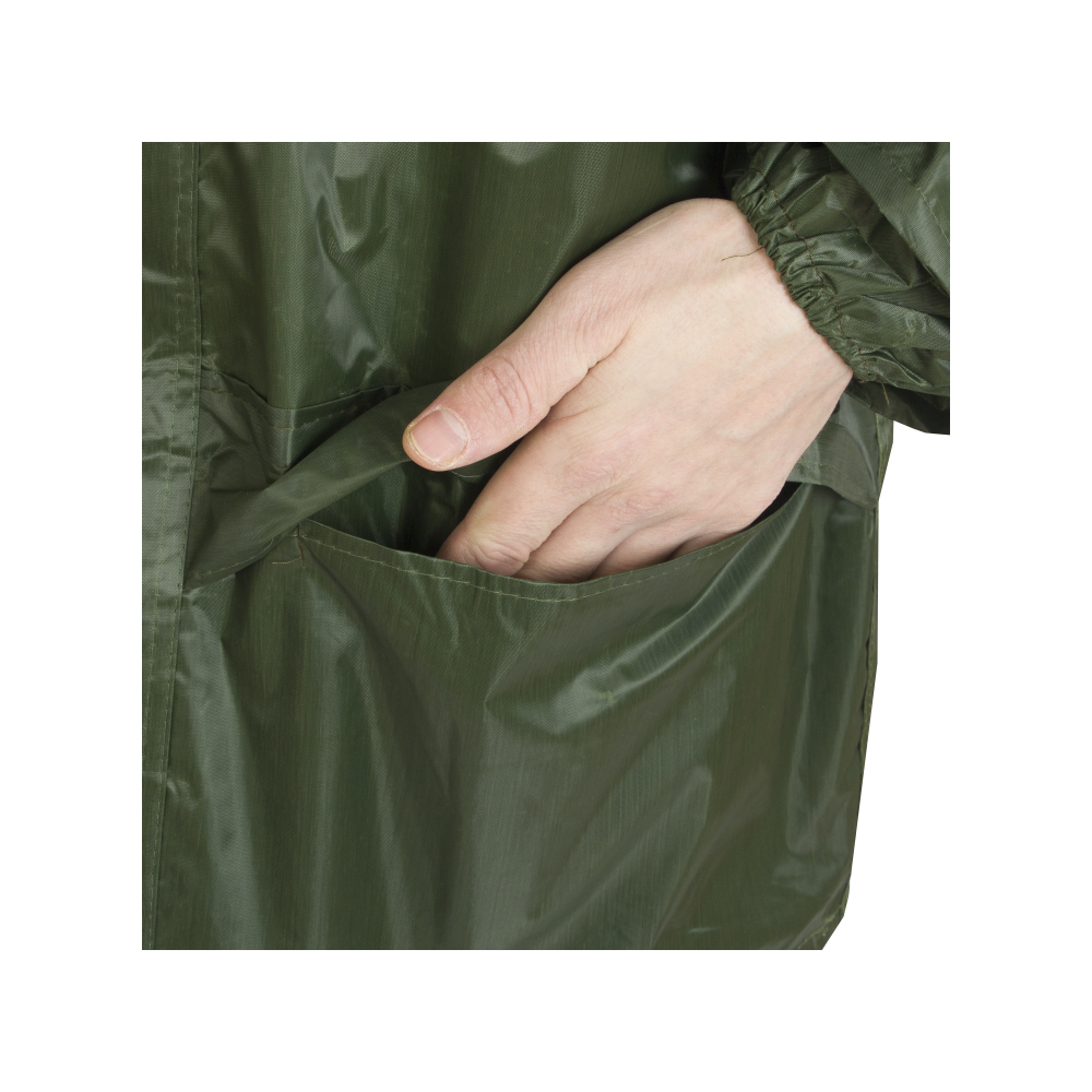 62005308-7 Костюм нейлон с ПВХ влагостойкий на молнии, зеленый — изображение 8