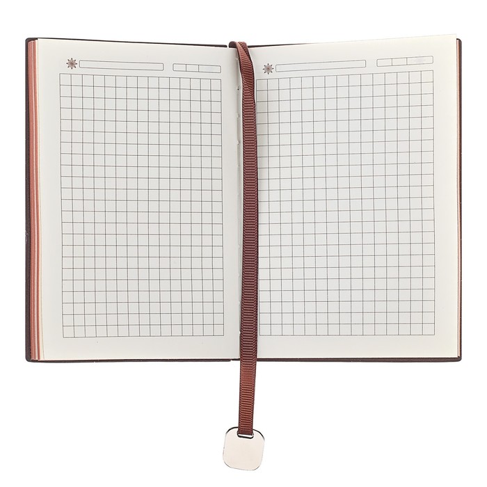 700-nw Ежедневник недатированный А6, 116 листов в клетку, обложка ПВХ, тонированный срез, обложка ЛАЙТ, МИКС — изображение 2