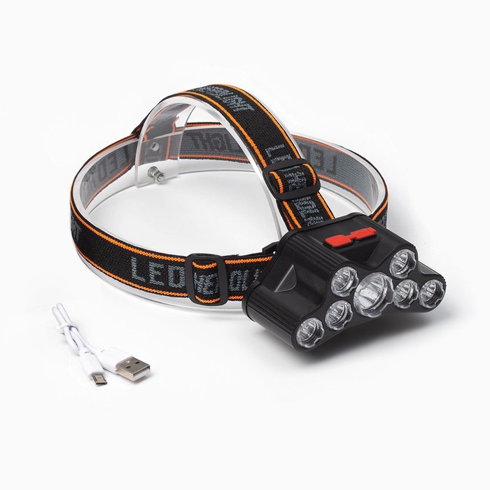 700-nw Фонарь налобный аккумуляторный, 10 Вт, 1000 мАч, 200 лм, LED, IPX3 — изображение 3