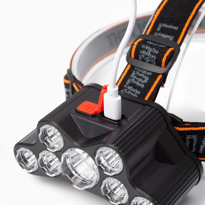 700-nw Фонарь налобный аккумуляторный, 10 Вт, 1000 мАч, 200 лм, LED, IPX3 — изображение 4