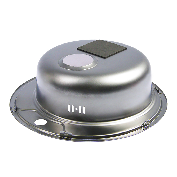 700-nw Мойка кухонная "Владикс", врезная, с сифоном, d=49 см, нержавеющая сталь 0.6 мм — изображение 3