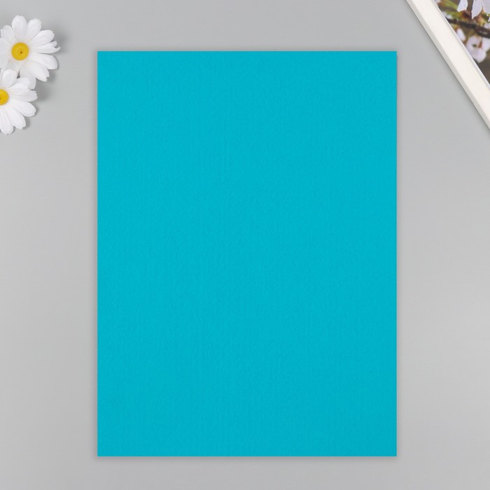 700-nw Набор фетра 22х30 см, 5 листов, Корея, цв. бирюзовый — изображение 4