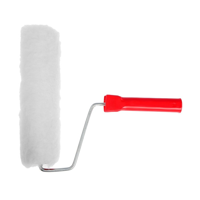 700-nw Валик ЛОМ, натуральный мех, 250 мм, рукоятка d=6 мм, D=50 мм, ворс 12 мм — изображение 2