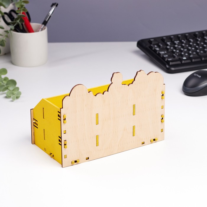 700-nw Органайзер для канцелярии  "Весёлые зверята" 4 отделения 21х11х14,5 — изображение 3