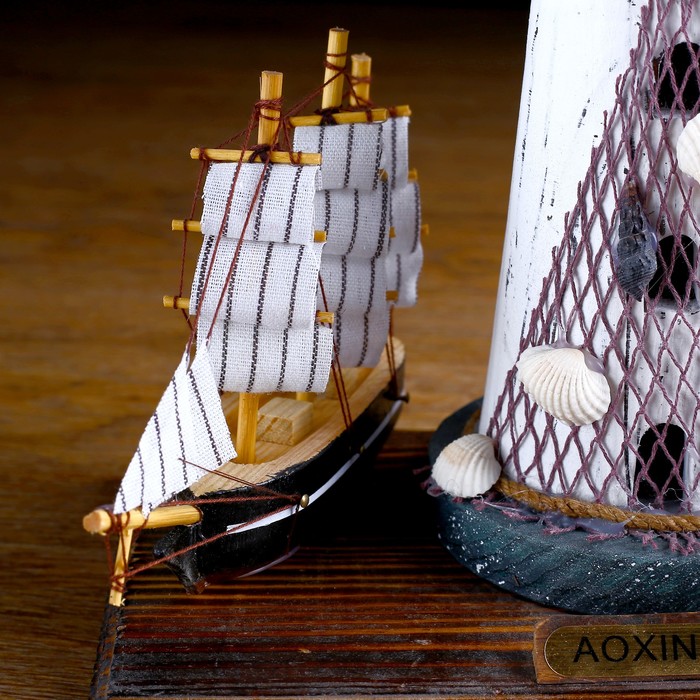 700-nw Набор настольный «Маяк»: подставка для ручек, визитница, 14 х 30 х 27 см — изображение 4