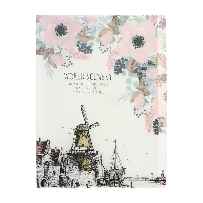 700-nw Папка формат А4, с 30 прозрачными файлами, Город, МИКС — изображение 5