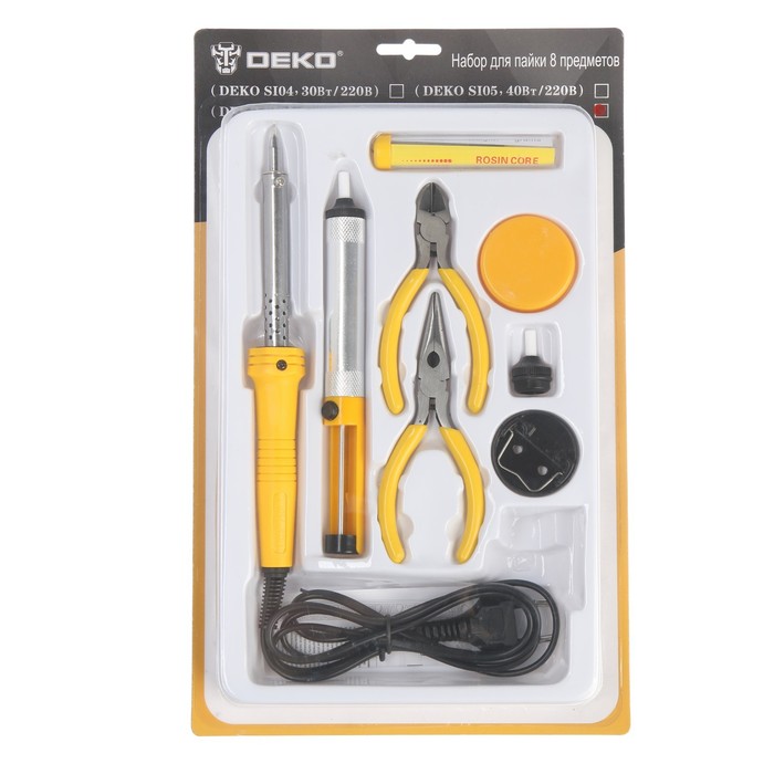 7731263-10 Набор для пайки DEKO SI07, 60 Вт, 220 В, 8 предметов — изображение 11