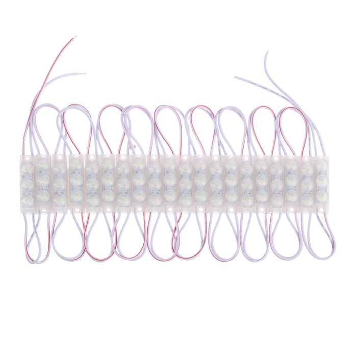 9209042-1 Светодиодный модуль, МИНИ, 1.5 Вт, 3 LED, 135 Lm, IP65, 6500К ,12V БЕЛЫЙ, набор 20 шт. — изображение 2