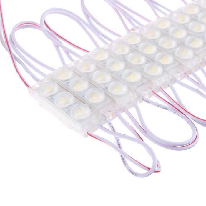 9209042-2 Светодиодный модуль, МИНИ, 1.5 Вт, 3 LED, 135 Lm, IP65, 6500К ,12V БЕЛЫЙ, набор 20 шт. — изображение 3