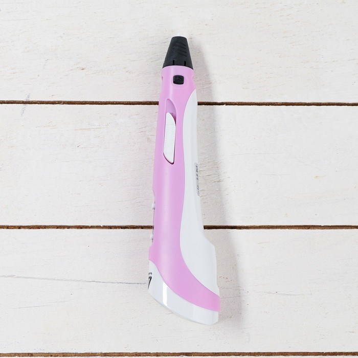 9729771-8 3D ручка Luazon, дисплей, работа с пластиком ABS и PLA, пластик в комплекте, розовая — изображение 9