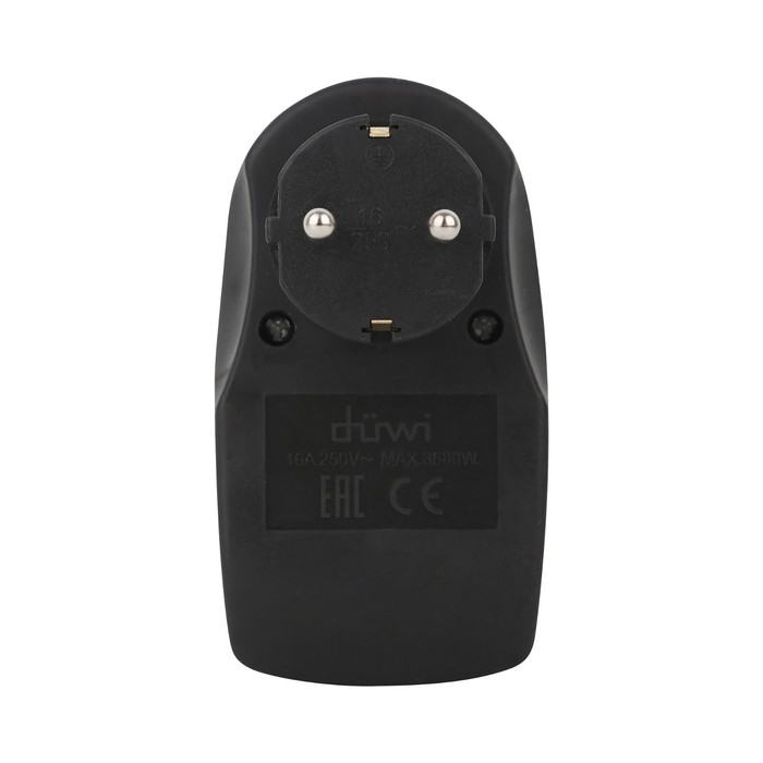 adapter-1-gnezdo-2-usb-porta-na-evro-vilku-sz-16a-230v-3680vt-ip20-chernyj-27419-3-9905258-2 Адаптер 1 гнездо + 2 USB порта, на евро вилку, с/з, 16A, 230В, 3680Вт, IP20, черный, 27419 3 — изображение 3