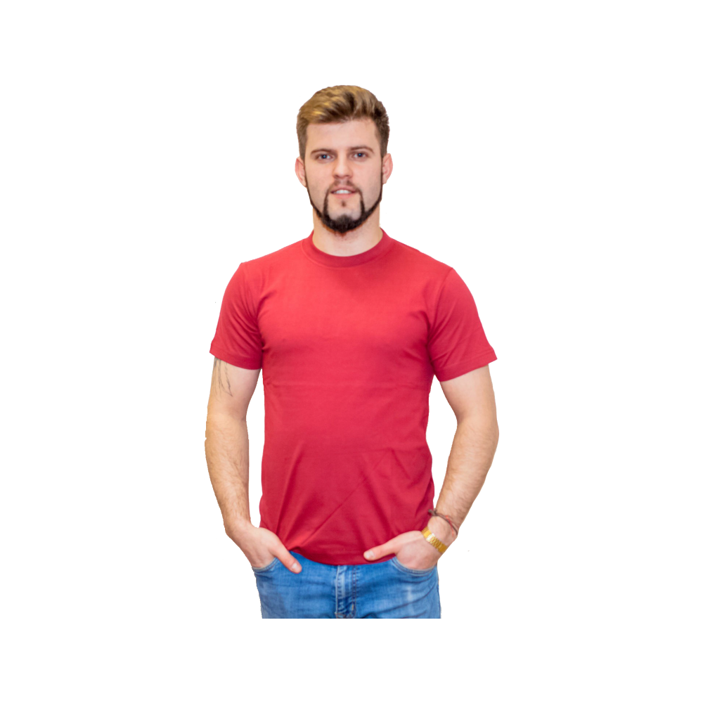 Футболка мужская красная