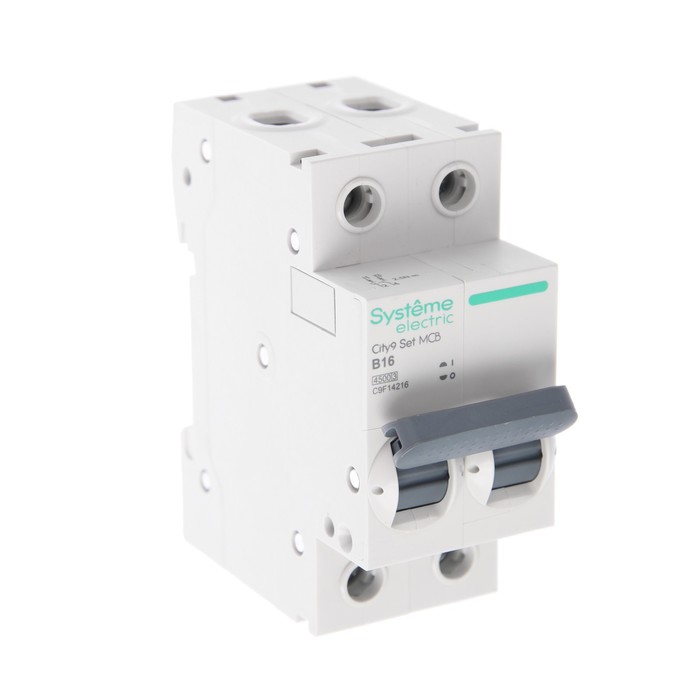 avtomaticheskij-vykljuchatel-se-city9-set-b-16-a-2p-4.5-ka-230-v-9873644-1 Автоматический выключатель SE City9 Set, B, 16 А, 2P, 4.5 kA, 230 В — изображение 2