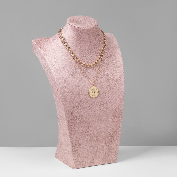 bjust-dlja-ukrashenij-34amp215205amp21512-sm-h34sm-cvet-rozovyj-10448966-1 Бюст для украшений, 34×20,5×12 см, h=34см, цвет розовый — изображение 2