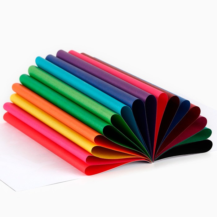 bumaga-cvetnaja-a4-16-listov-16-cvetov-nemelovannaja-dvustoronnjaja-na-skrepke-48-gmamp178-minni-maus-i-edinorog-7597581-2 Бумага цветная, А4, 16 листов, 16 цветов, немелованная, двусторонняя, на скрепке, 48 г/м², Минни Маус и Единорог — изображение 3