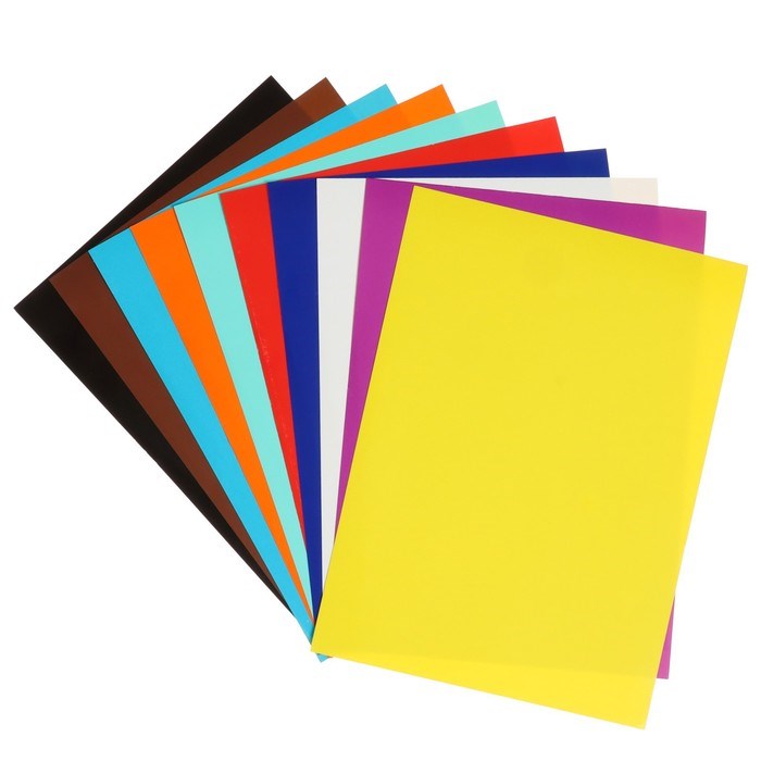 bumaga-cvetnaja-samoklejashhajasja-a5-10-listov-10-cvetov-80-gm2-7160597-1 Бумага цветная самоклеящаяся А5, 10 листов, 10 цветов, 80 г/м2 — изображение 2