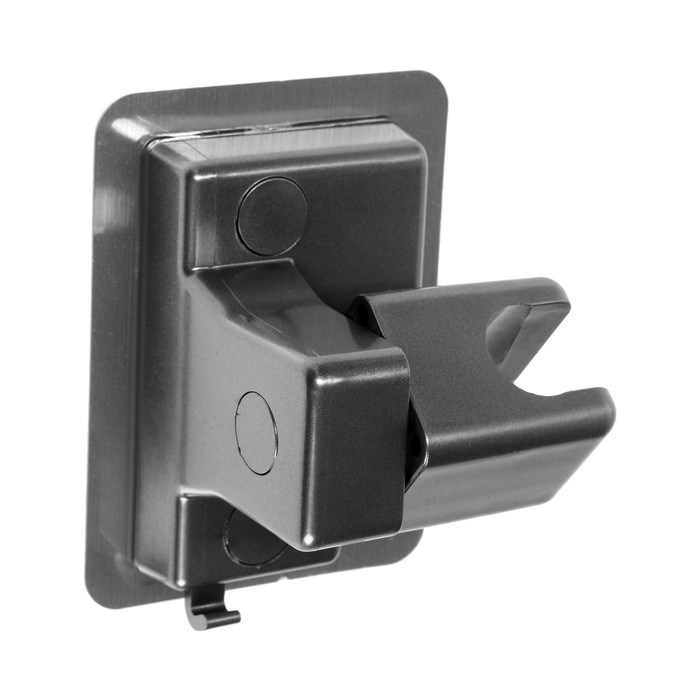 derzhatel-dlja-dushevoj-lejki-zein-z110-reguliruemyj-samoklejushhijsja-grafit-9931904-6 Держатель для душевой лейки ZEIN Z110, регулируемый, самоклеющийся, графит — изображение 7