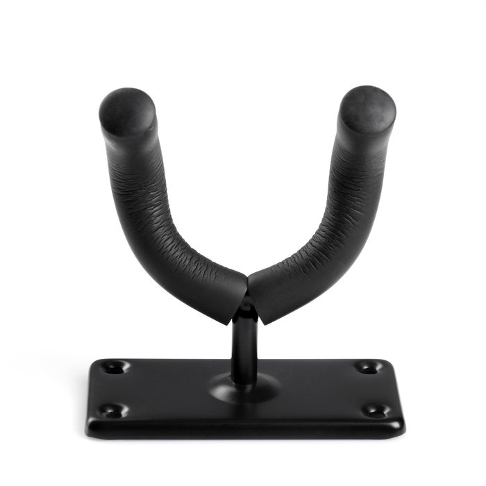 derzhatel-dlja-gitary-music-life-nastennyj-chjornyj-9429383-2 Держатель для гитары Music Life настенный, чёрный — изображение 3