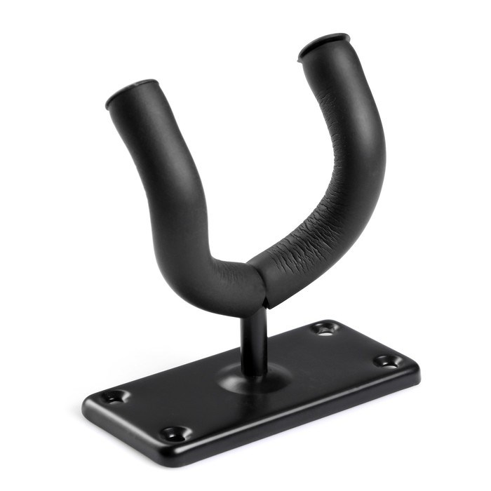 derzhatel-dlja-gitary-music-life-nastennyj-chjornyj-9429383-4 Держатель для гитары Music Life настенный, чёрный — изображение 5