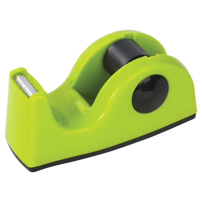dispenser-dlja-klejkoj-lenty-brauberg-nastolnyj-utjazheljonnyj-srednij-diametr-serdechnika-25-mm-salatovyj-10385521-1 Диспенсер для клейкой ленты BRAUBERG настольный, утяжелённый, средний, диаметр сердечника 25 мм, салатовый — изображение 2
