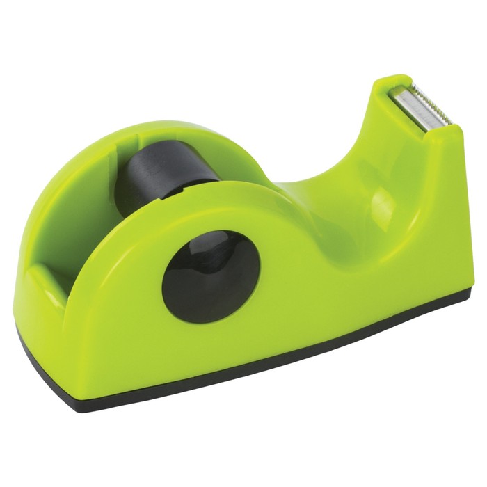 dispenser-dlja-klejkoj-lenty-brauberg-nastolnyj-utjazheljonnyj-srednij-diametr-serdechnika-25-mm-salatovyj-10385521-2 Диспенсер для клейкой ленты BRAUBERG настольный, утяжелённый, средний, диаметр сердечника 25 мм, салатовый — изображение 3