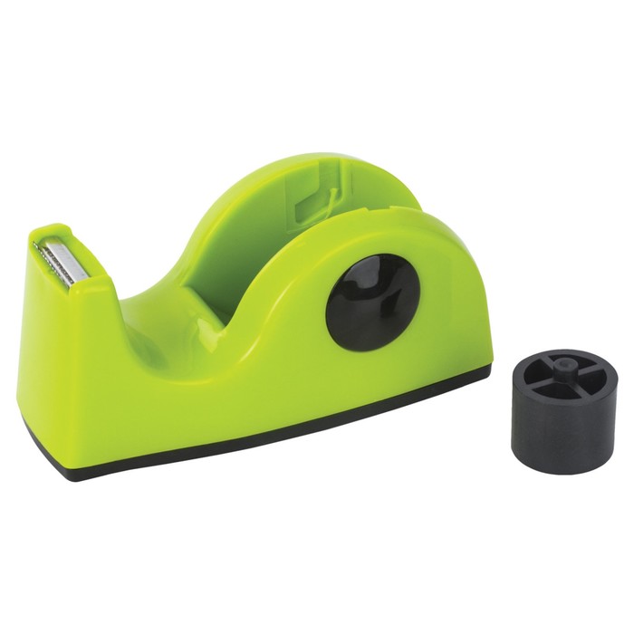 dispenser-dlja-klejkoj-lenty-brauberg-nastolnyj-utjazheljonnyj-srednij-diametr-serdechnika-25-mm-salatovyj-10385521-4 Диспенсер для клейкой ленты BRAUBERG настольный, утяжелённый, средний, диаметр сердечника 25 мм, салатовый — изображение 5