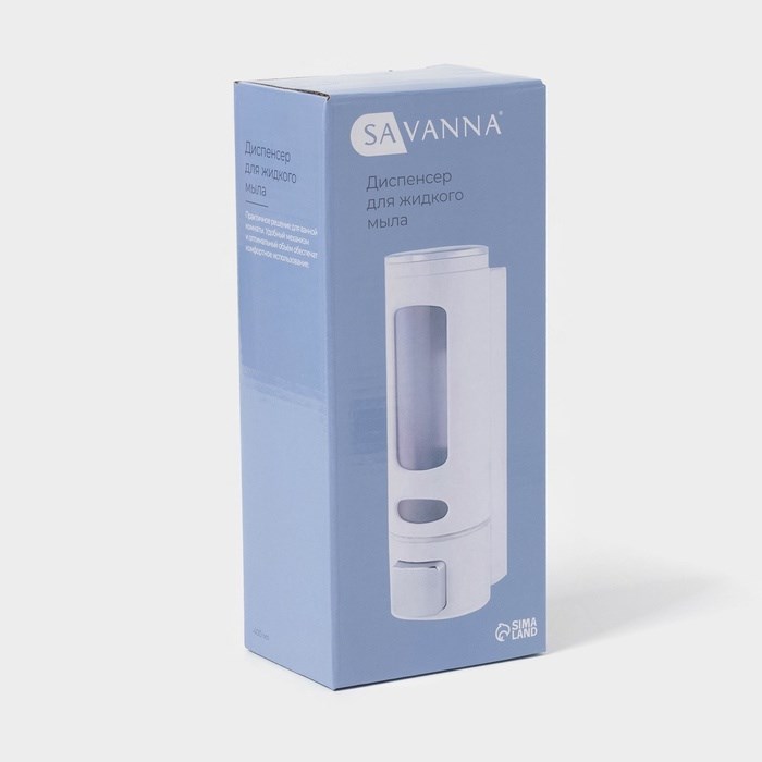 dispenser-dlja-myla-i-antiseptika-savanna-mehanicheskij-400-ml-metall-belyj-2839515-11 Диспенсер для мыла и антисептика SAVANNA, механический, 400 мл, металл, белый — изображение 12
